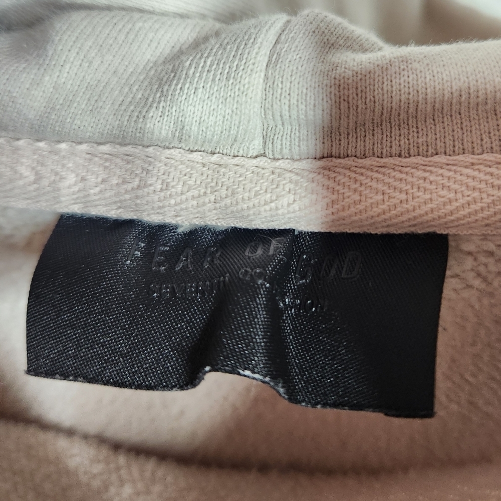 Fear Of God Seventh Collection FG Hoodie Concrete White Size Medium - Picture 7 of 9